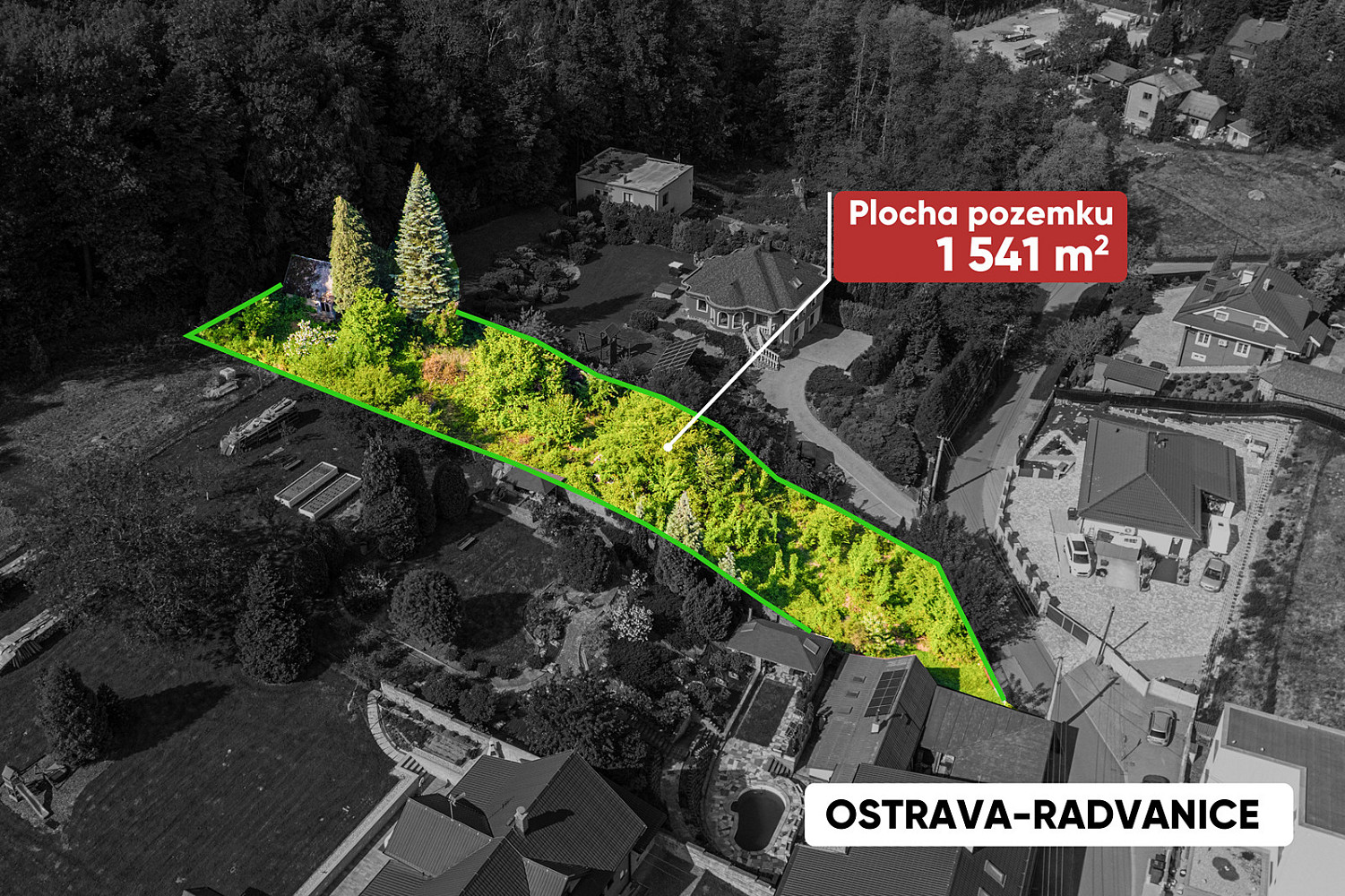 Prodej stavebního pozemku 1 541 m²