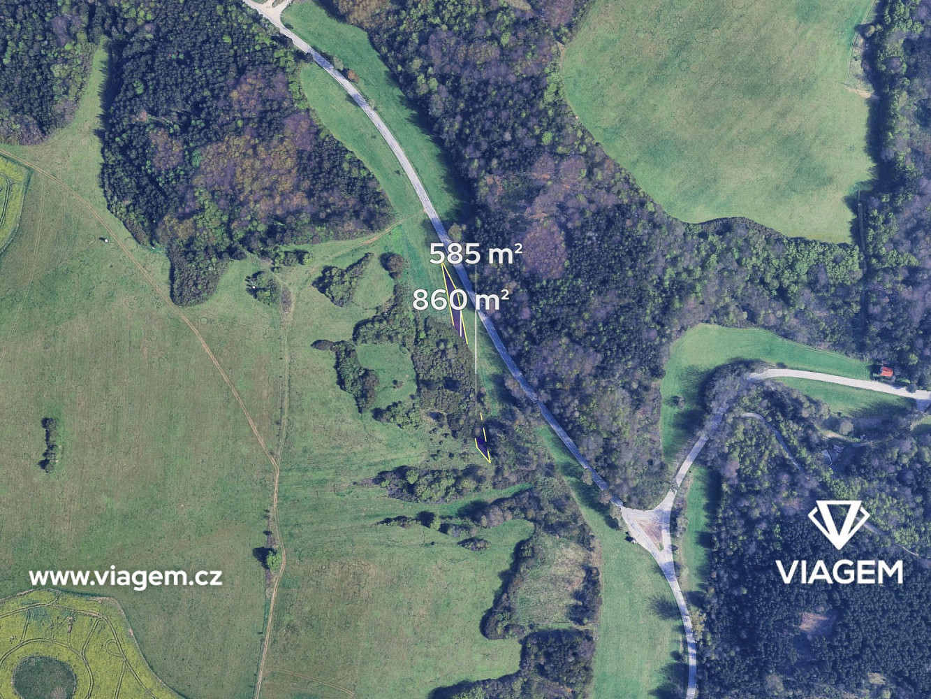 Prodej pole 1 445 m² – fotografie 2