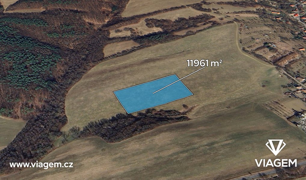 Prodej pole 11 961 m², Březůvky – fotka 1 z 5