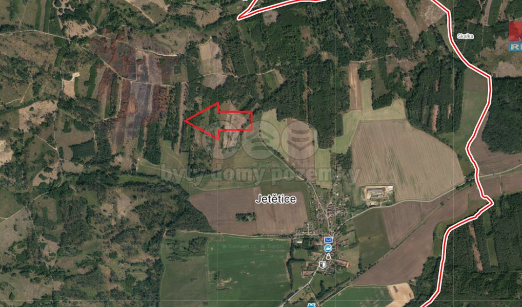 Prodej lesa 4 993 m², Jetětice – náhled fotky 3