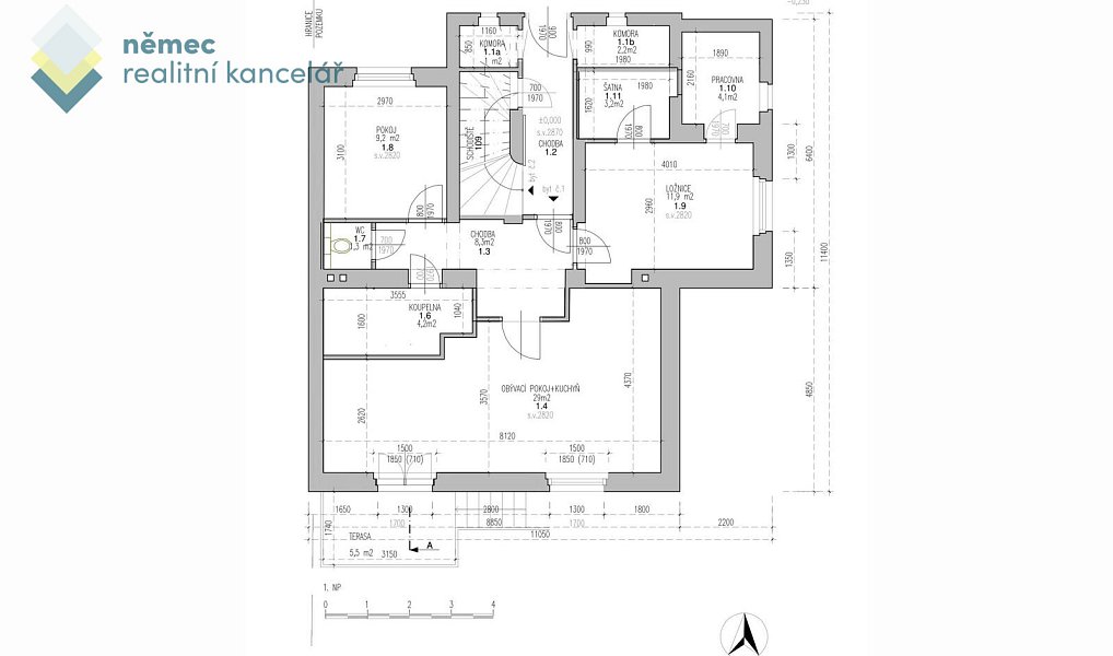 Pronájem bytu 3+kk 78 m², Praha – náhled fotky 12
