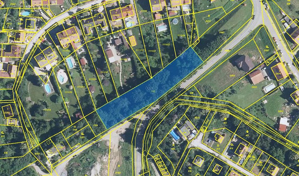 Prodej stavebního pozemku 2 070 m², Chudčice – fotka 1 z 5