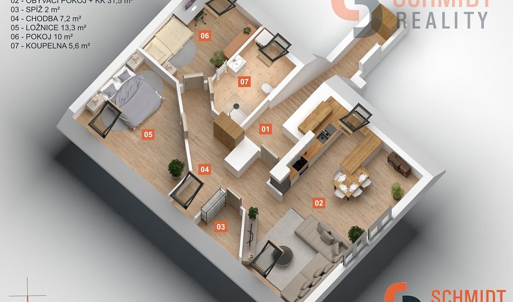 Prodej bytu 3+kk 77 m², Lednice – náhled fotky 13