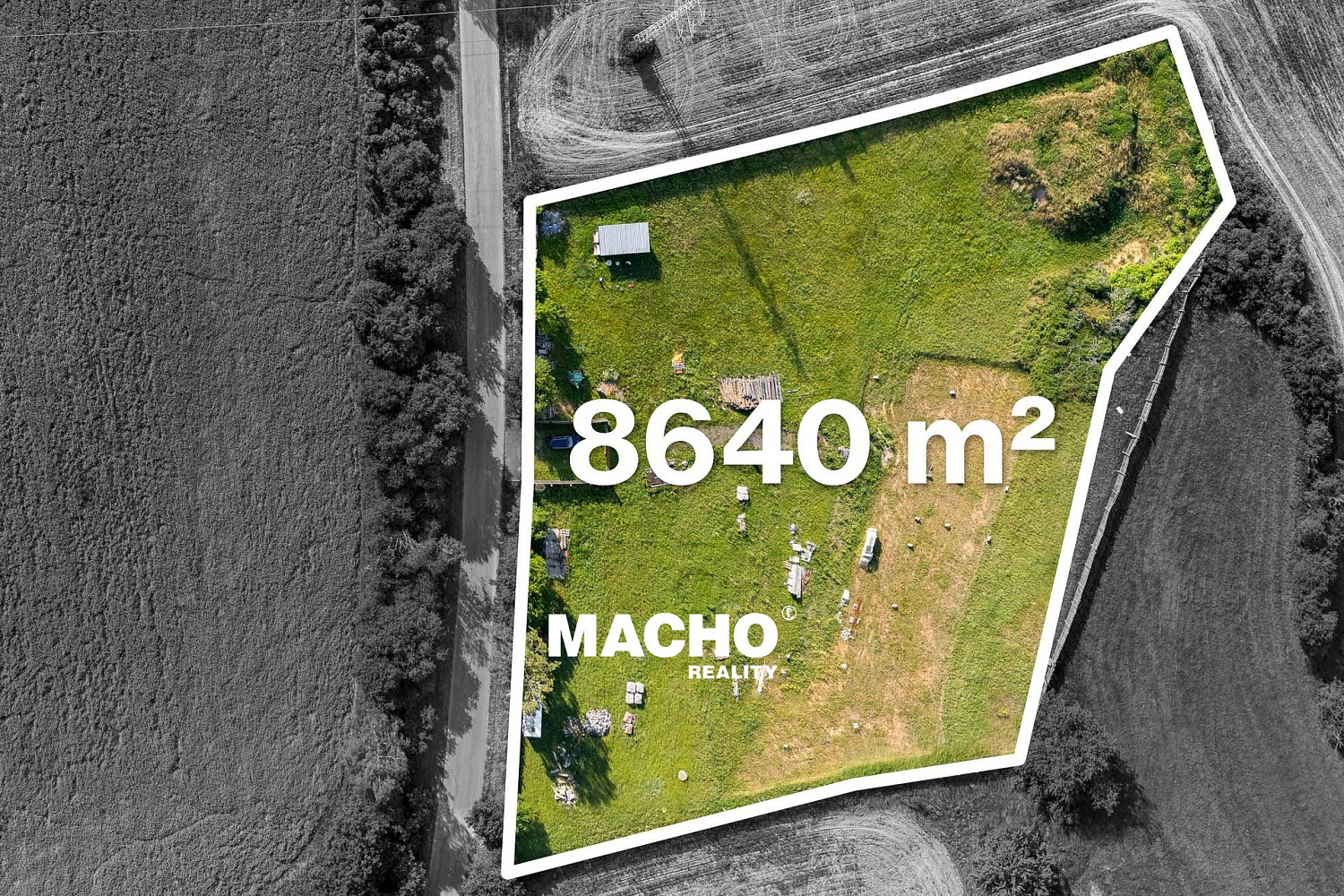 Prodej komerčního pozemku 8 640 m² – pohled 6