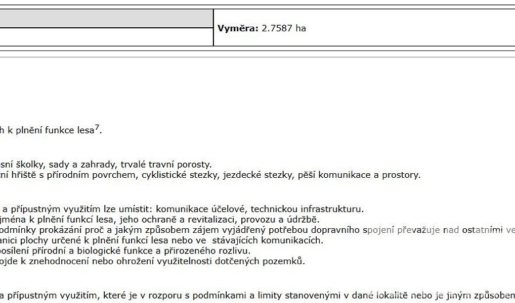 Prodej lesa 2 166 m², Praha – náhled fotky 5