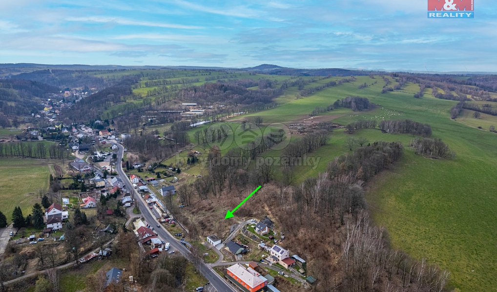 Prodej stavebního pozemku 1 218 m², Petrovice – náhled fotky 2
