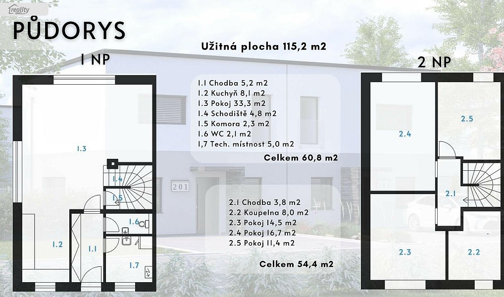 Prodej domu 113 m² s pozemkem 539 m², Beroun – náhled fotky 7