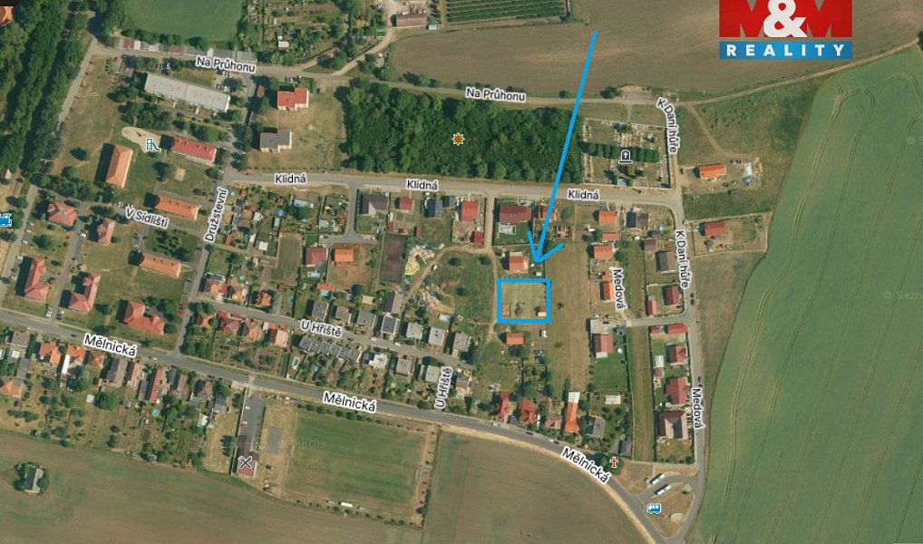 Prodej stavebního pozemku 996 m², Horní Beřkovice – náhled fotky 2