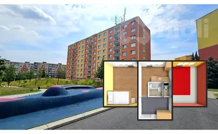 Prodej bytu 2+1 52 m², Borová, Chomutov