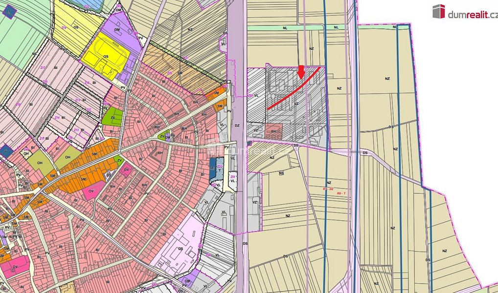 Prodej komerčního pozemku 1 255 m², Podivín – náhled fotky 4