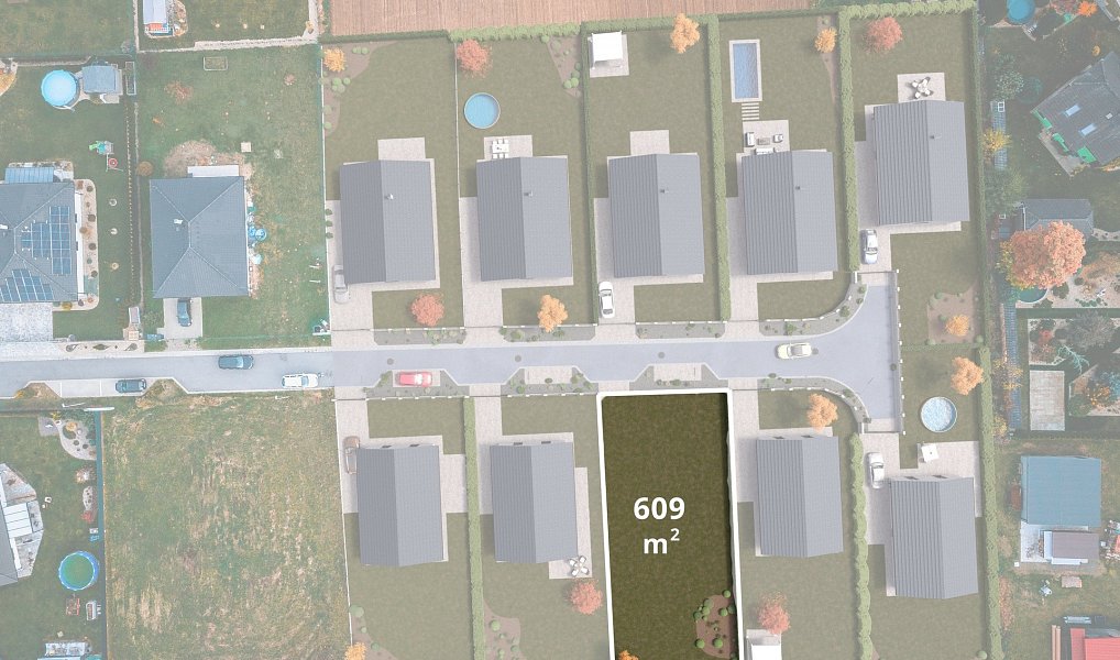 Prodej stavebního pozemku 609 m², Labské Chrčice – fotka 1 z 18