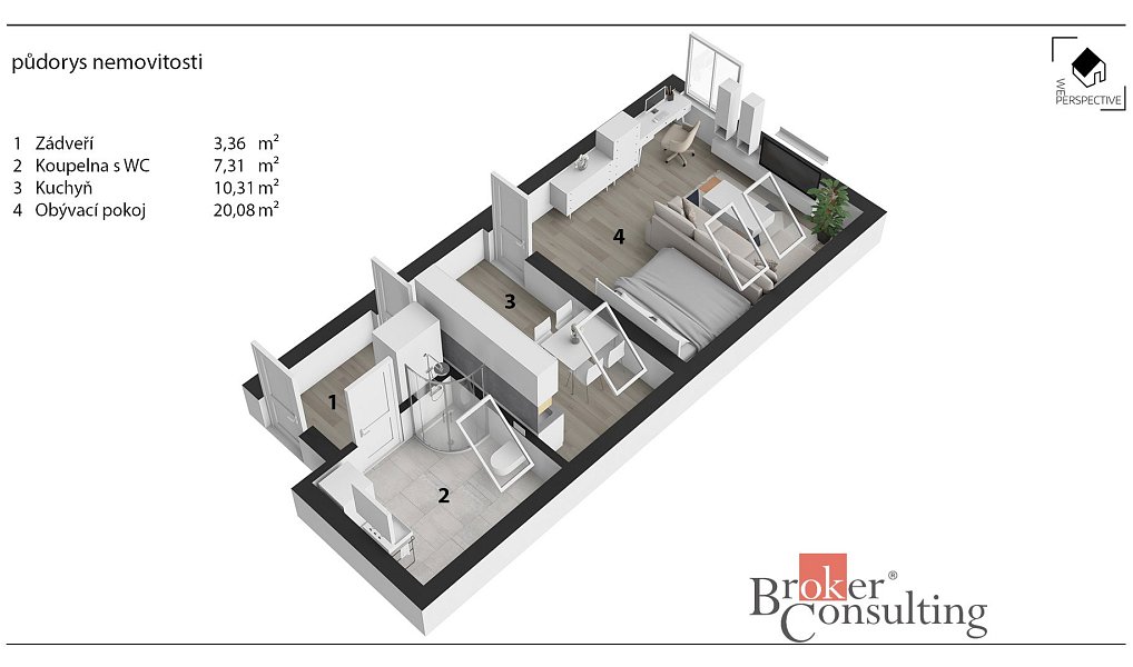 Prodej bytu 1+1 41 m², Třebechovice pod Orebem – náhled fotky 3