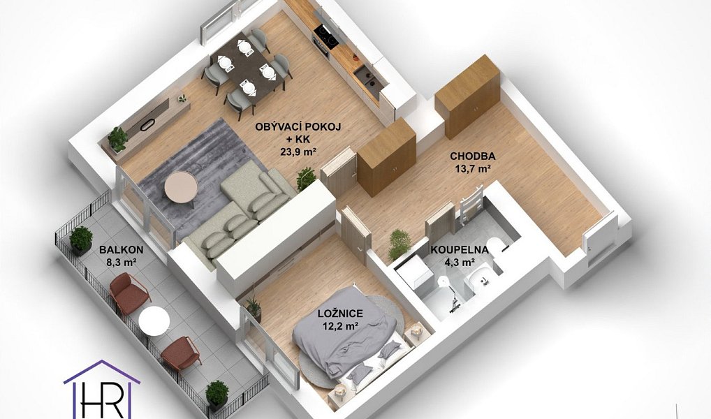Prodej bytu 2+kk 46 m², Fryšták – náhled fotky 26