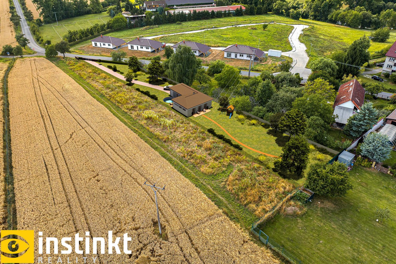 Prodej stavebního pozemku 1 975 m² – pohled 6