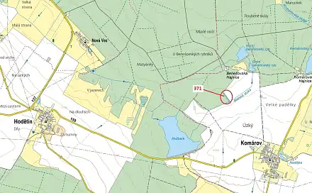 Dražba lesa 2 175 m², Komárov