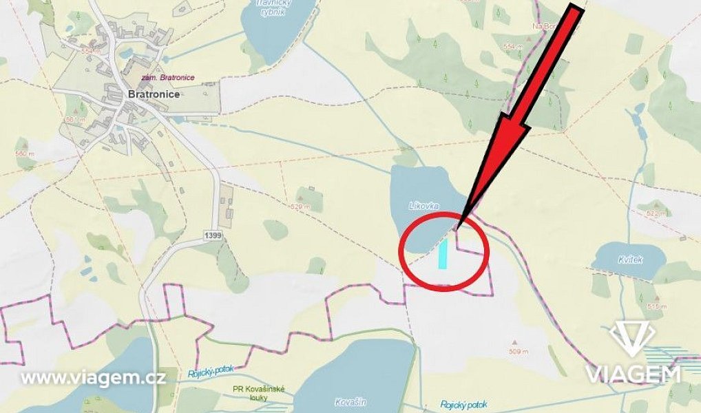 Prodej pole 573 m², Bratronice – náhled fotky 5