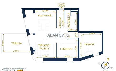 Pronájem bytu 3+kk 81 m², Ostravská, Olomouc - Hodolany