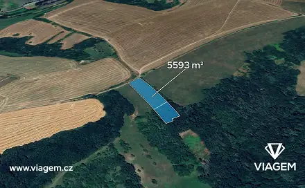 Prodej pole 5 441 m², Částkov, okres Uherské Hradiště