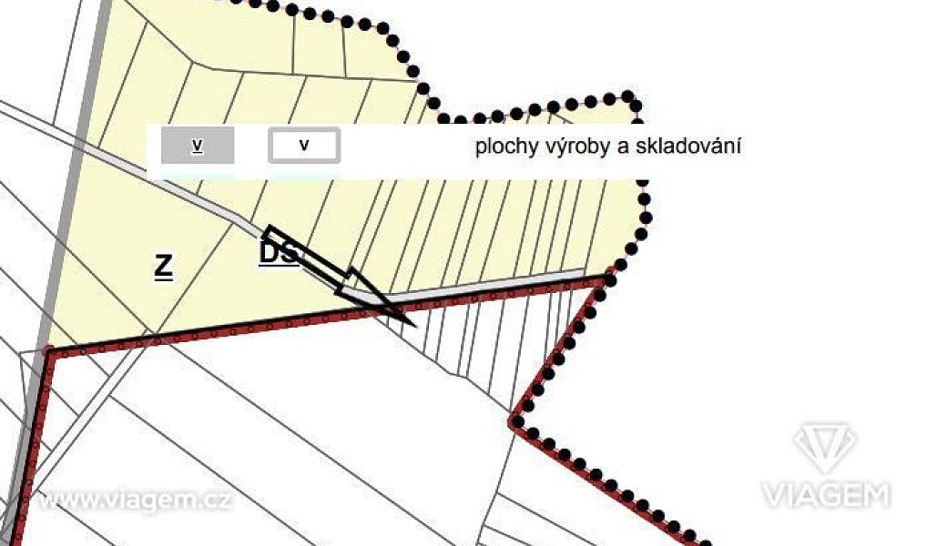 Prodej pole 258 m², Otrokovice – náhled fotky 2