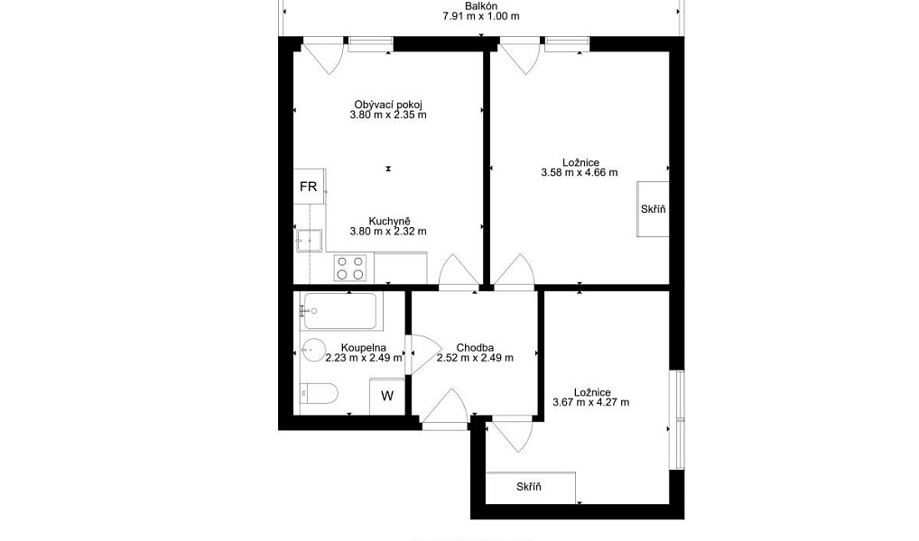 Prodej bytu 3+kk 67 m², Brno – náhled fotky 25