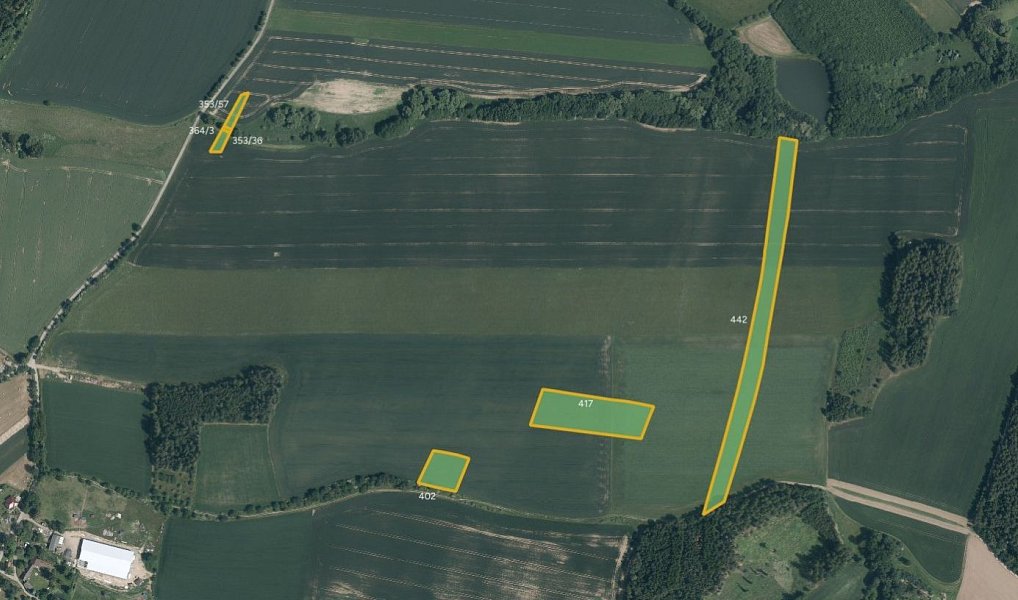 Prodej pole 37 858 m², Neustupov – náhled fotky 2