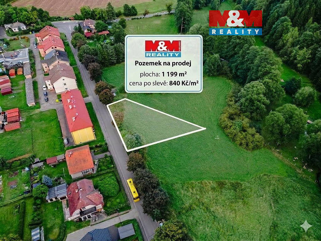 Prodej stavebního pozemku 1 199 m²