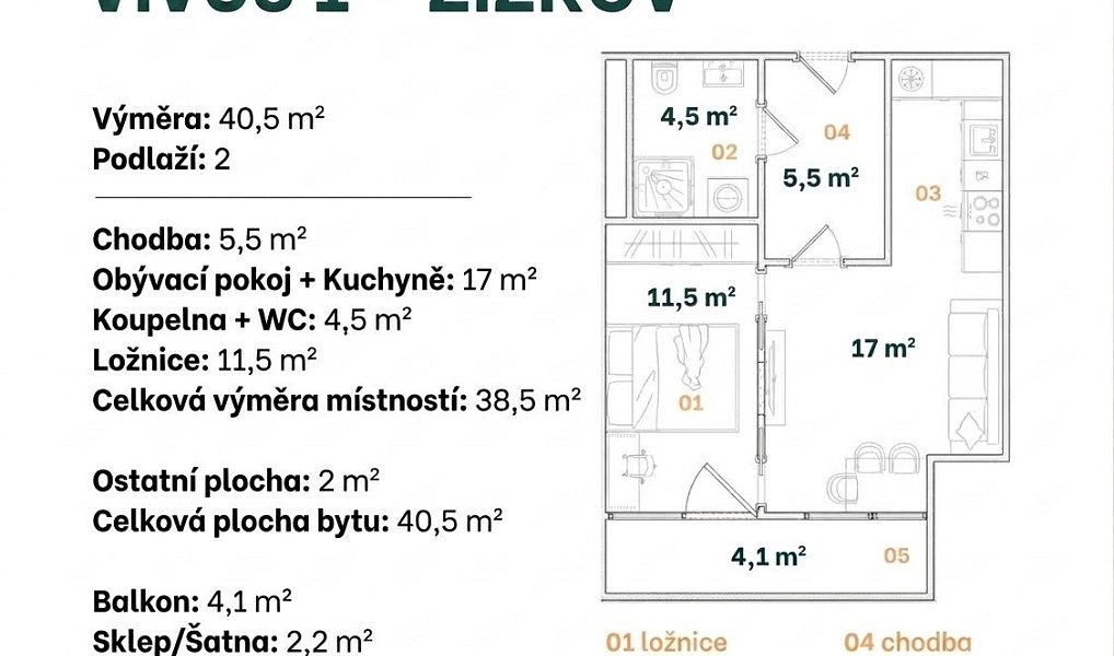 Prodej bytu 2+kk 44 m², Praha – náhled fotky 6