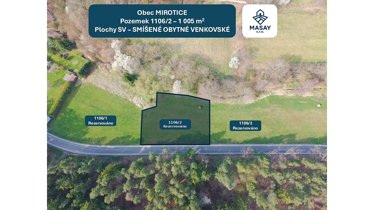 Prodej stavebního pozemku 1 005 m² – fotografie 4