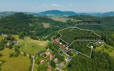 Prodej chaty/chalupy 45 m² s pozemkem 10 392 m², Trojanovice, okres Nový Jičín