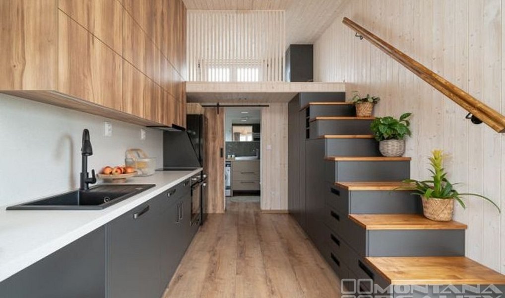 Novostavba celoročně obyvatelného Tiny house s loftem na spaní, Olomouc – náhled fotky 11