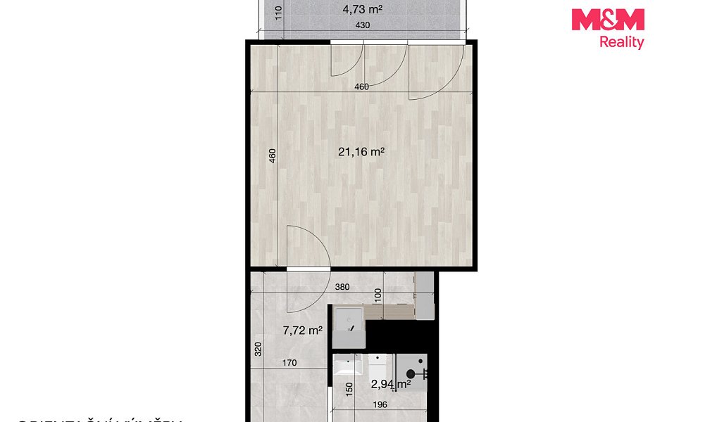 Pronájem bytu 1+kk 32 m², Liberec – náhled fotky 10
