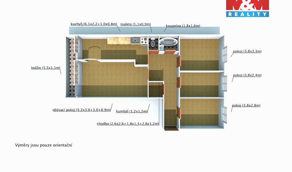 Prodej bytu 4+1 85 m², Hostomice – náhled fotky 16
