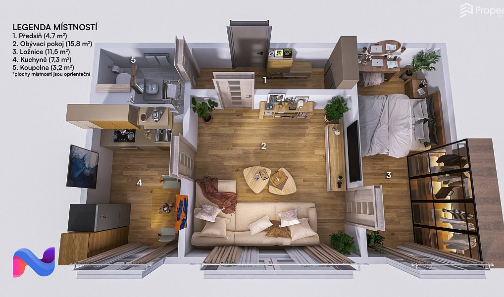Prodej bytu 2+1 44 m², Olomouc – náhled fotky 12