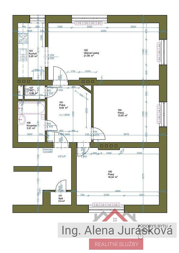 Prodej bytu 3+1 71 m² – fotografie 3