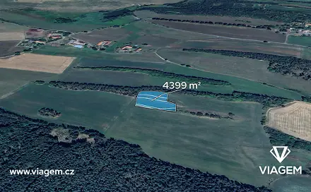 Prodej pole 4 399 m², Drevníky, okres Příbram