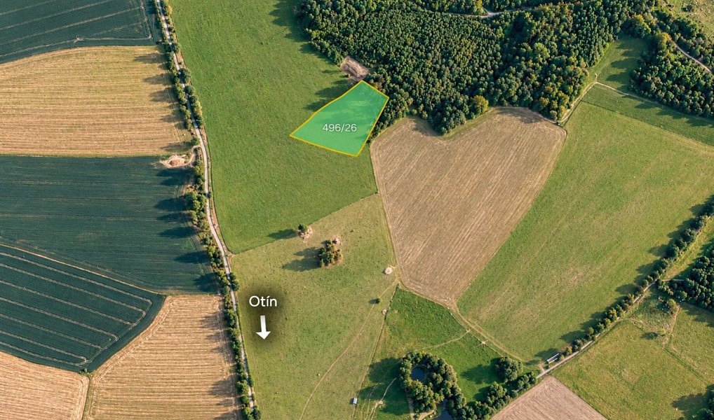 Prodej pozemku, 13341 m², Otín, Tachov, Planá
