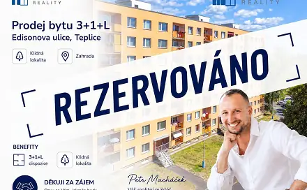 Prodej bytu 3+1 80 m², Edisonova, Teplice - Trnovany