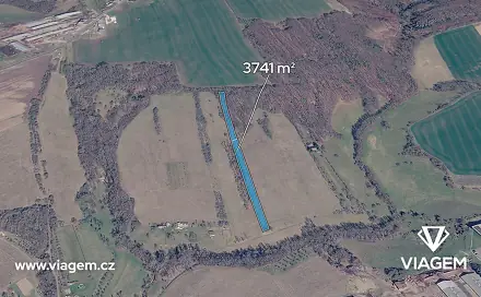 Prodej pole 2 338 m², Dobrkovice, okres Zlín