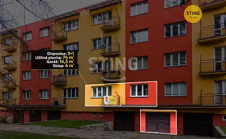 Prodej bytu 3+1 73 m², Karla Hynka Máchy, Frýdek-Místek - Místek