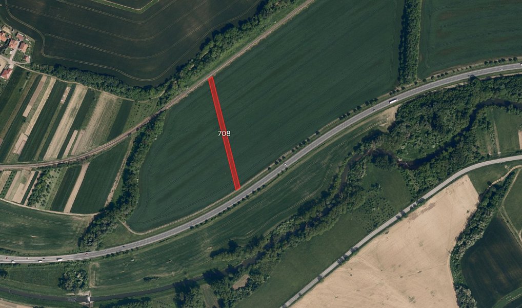 Prodej pozemku, 2048 m², Vésky, Uherské Hradiště