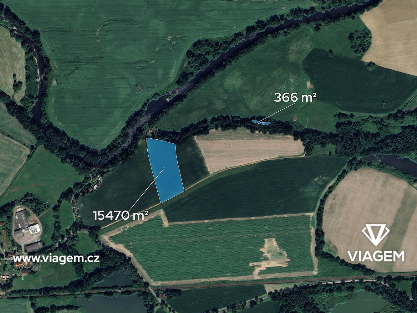 Pole 15 836 m², Podíl 25 % o výměře 3 959 m² – pohled 2