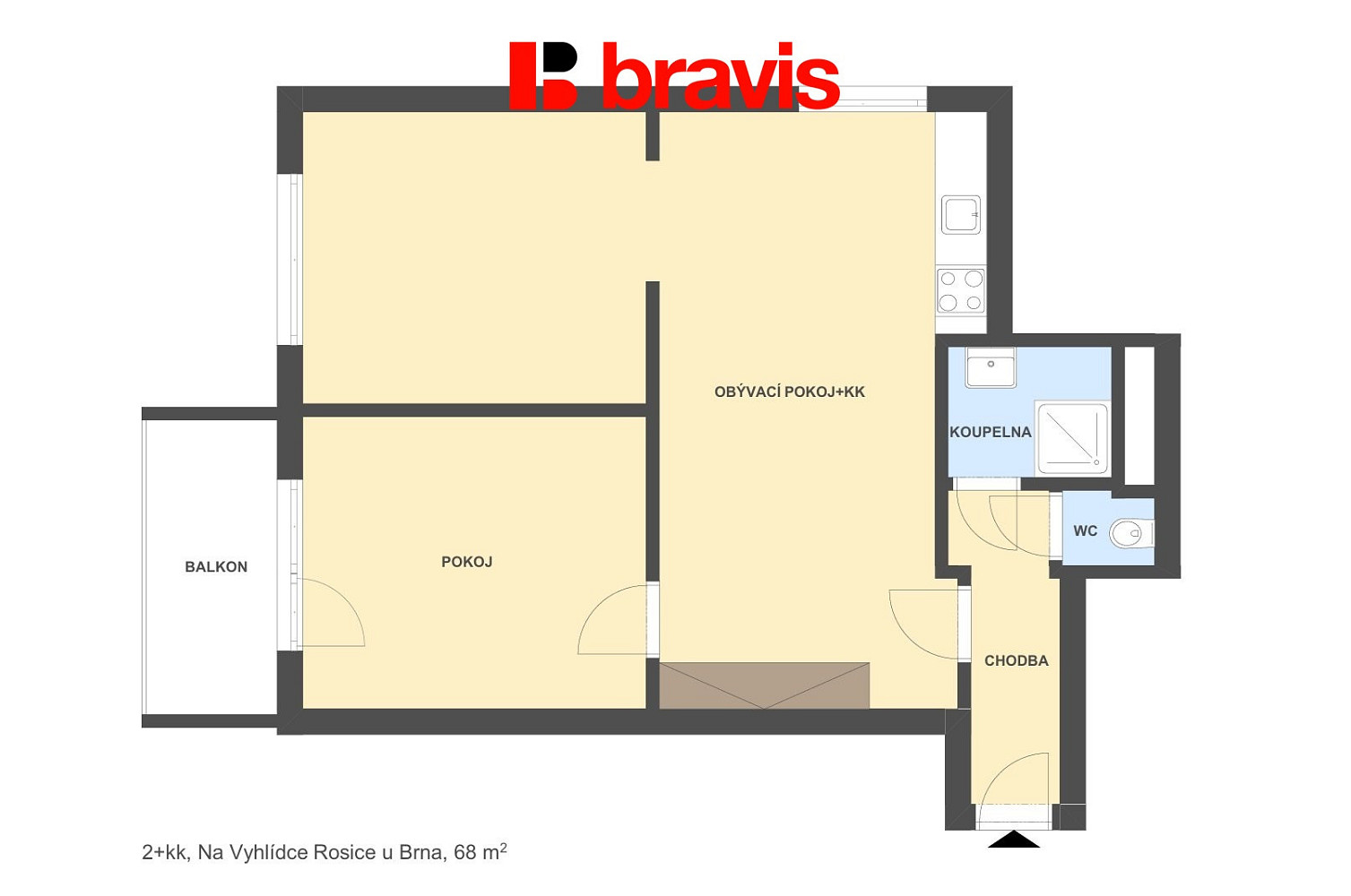 Prodej bytu 2+kk 68 m² – fotografie 5
