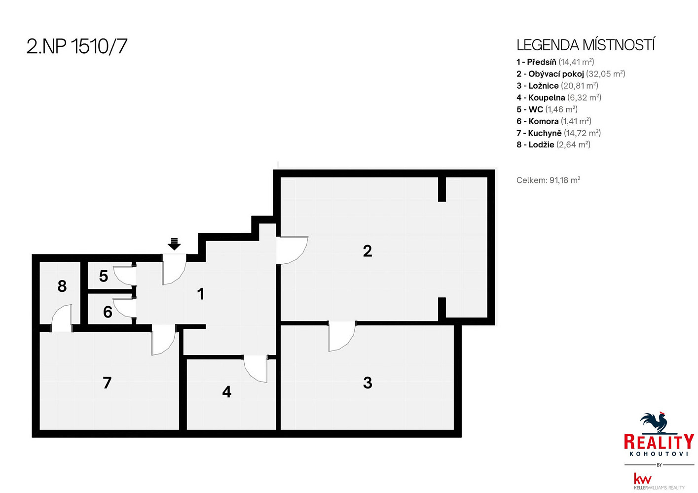 Prodej bytu 3+kk 96 m² – fotografie 3