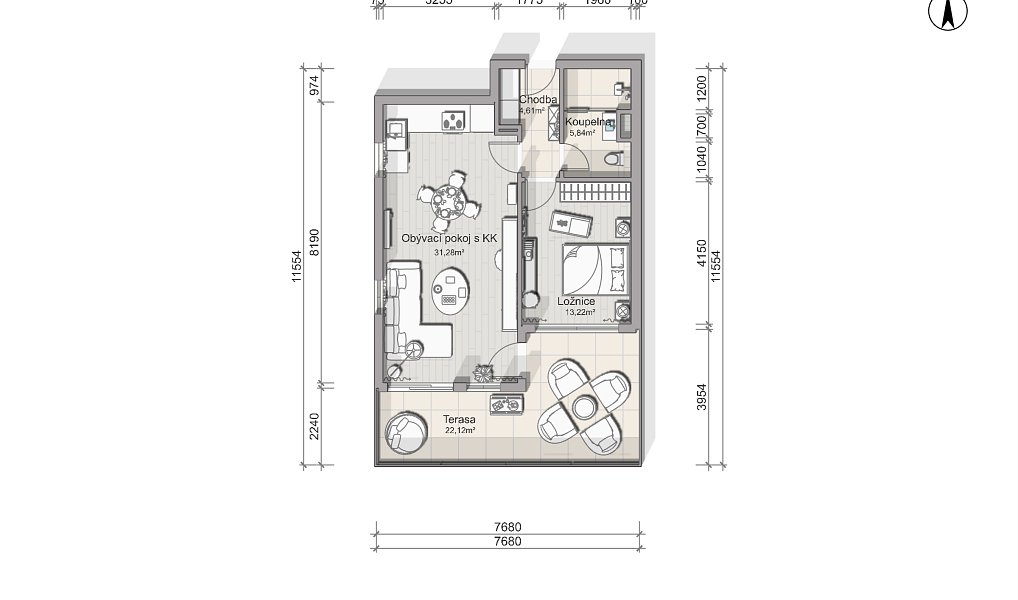 Prodej bytu 2+kk 57 m², Bedřichov – náhled fotky 31