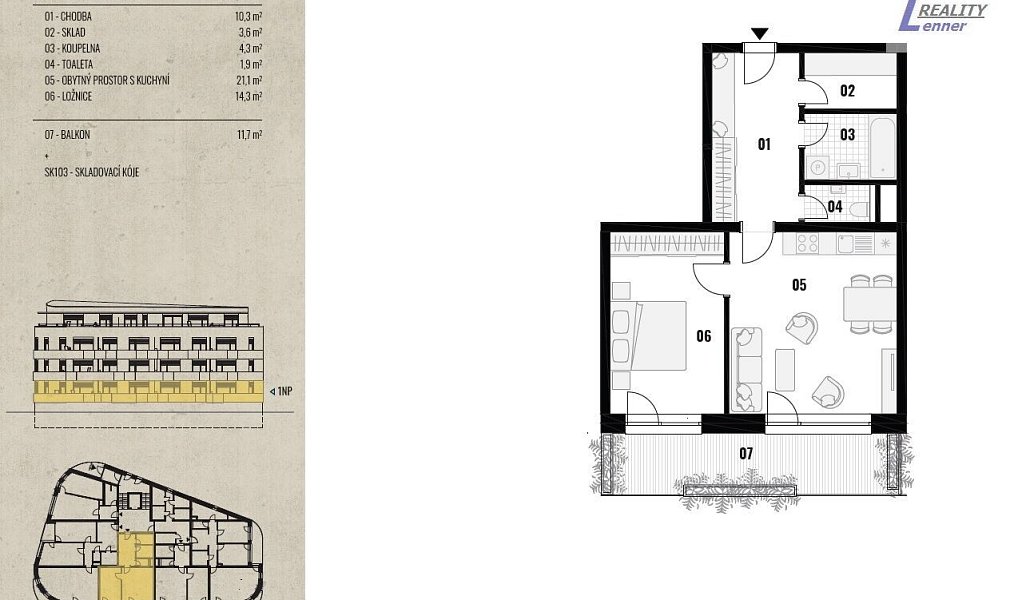 Prodej bytu 2+kk 55 m², Rožmitál pod Třemšínem – náhled fotky 11