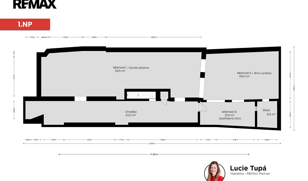 Pronájem kanceláře 260 m², Jindřichův Hradec – náhled fotky 17