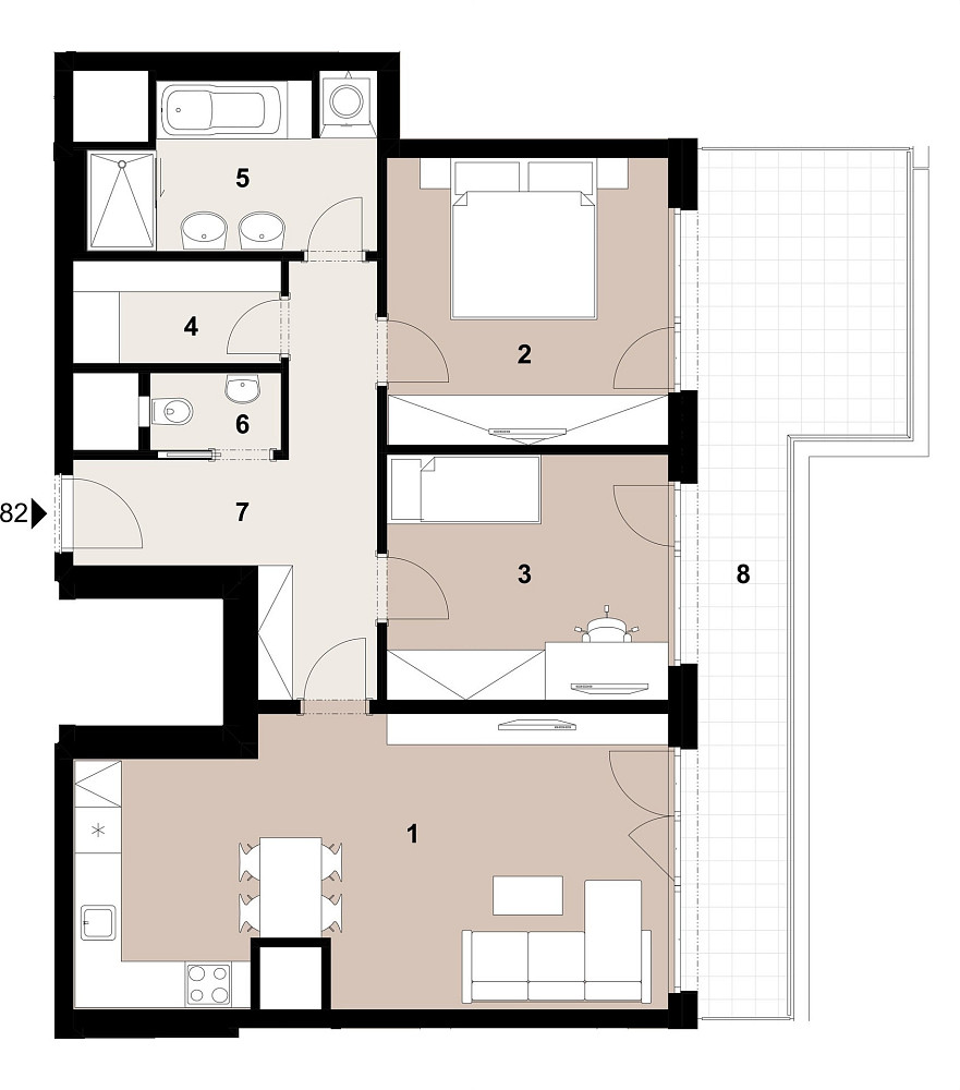 Prodej bytu 3+kk 76 m² – fotografie 2
