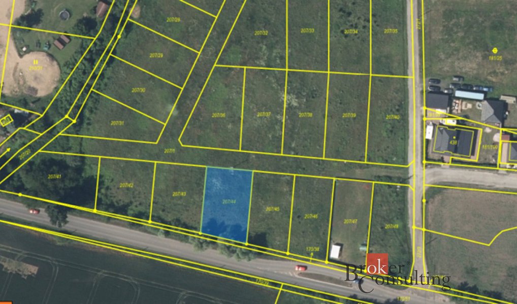 Prodej stavebního pozemku 603 m², Srbice – náhled fotky 2