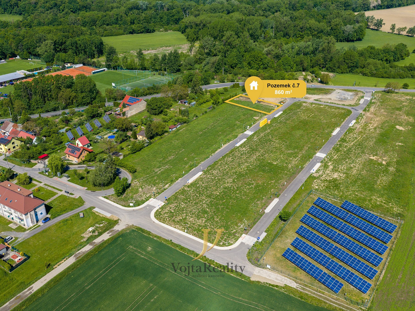 Prodej stavebního pozemku 860 m²