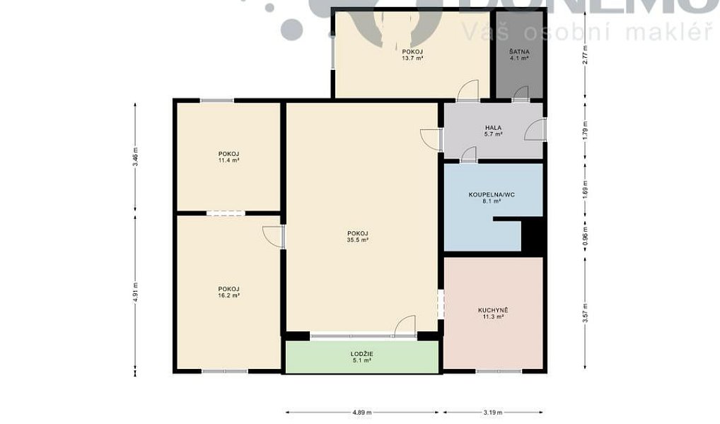 Prodej bytu 4+1 76 m², Olomouc – náhled fotky 2